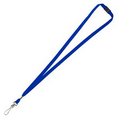 3/8" Blank Lanyard w/ Breakaway Release Attachment & Bulldog Clip